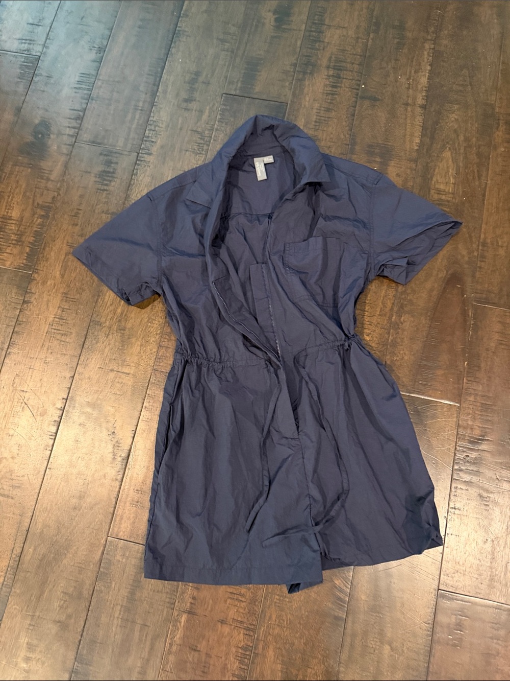 Sweaty Betty Navy Short-Sleeve Romper